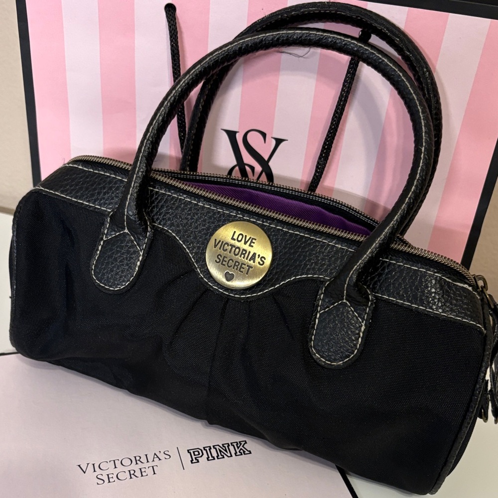 Victoria's Secret Vintage Purse Leather Black